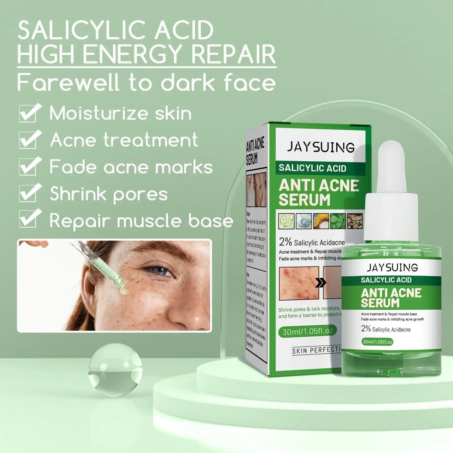 Sérum Visage Multi-Action – Acide Salicylique Hydratant